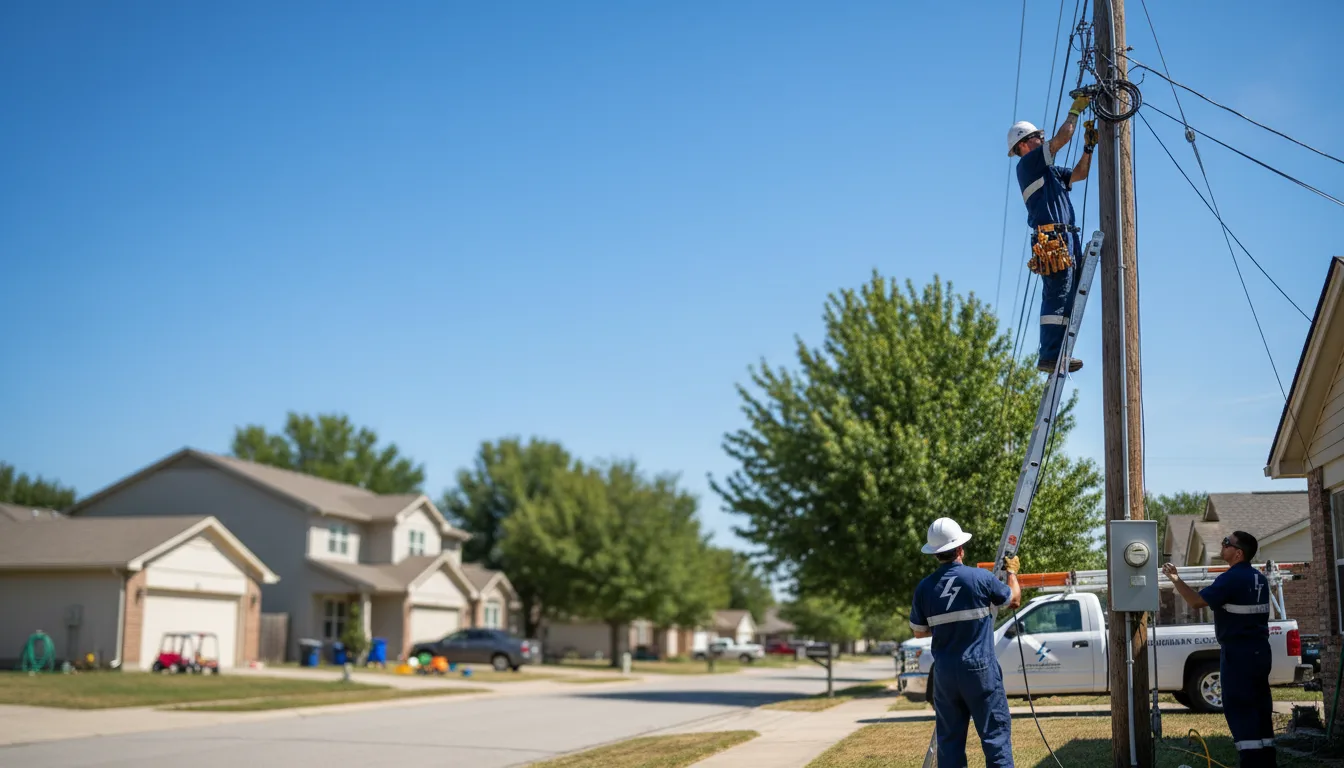 Residential electrician providing installation services in Dresser, WI